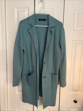 Supply Co. Teal Open-Front Blazer Jacket nwot